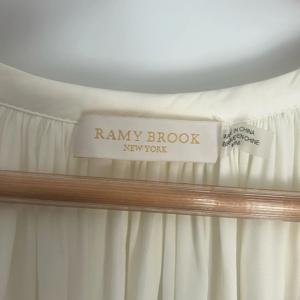 Ramy Brook shiny Paris blouse - Picture 6 of 9